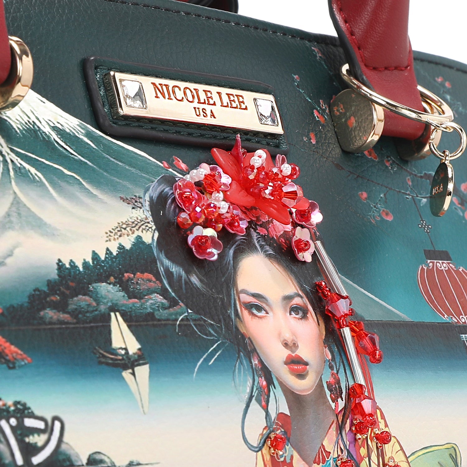 Akiko La Belleza Shopper with Tassel and Embellishments, Japan