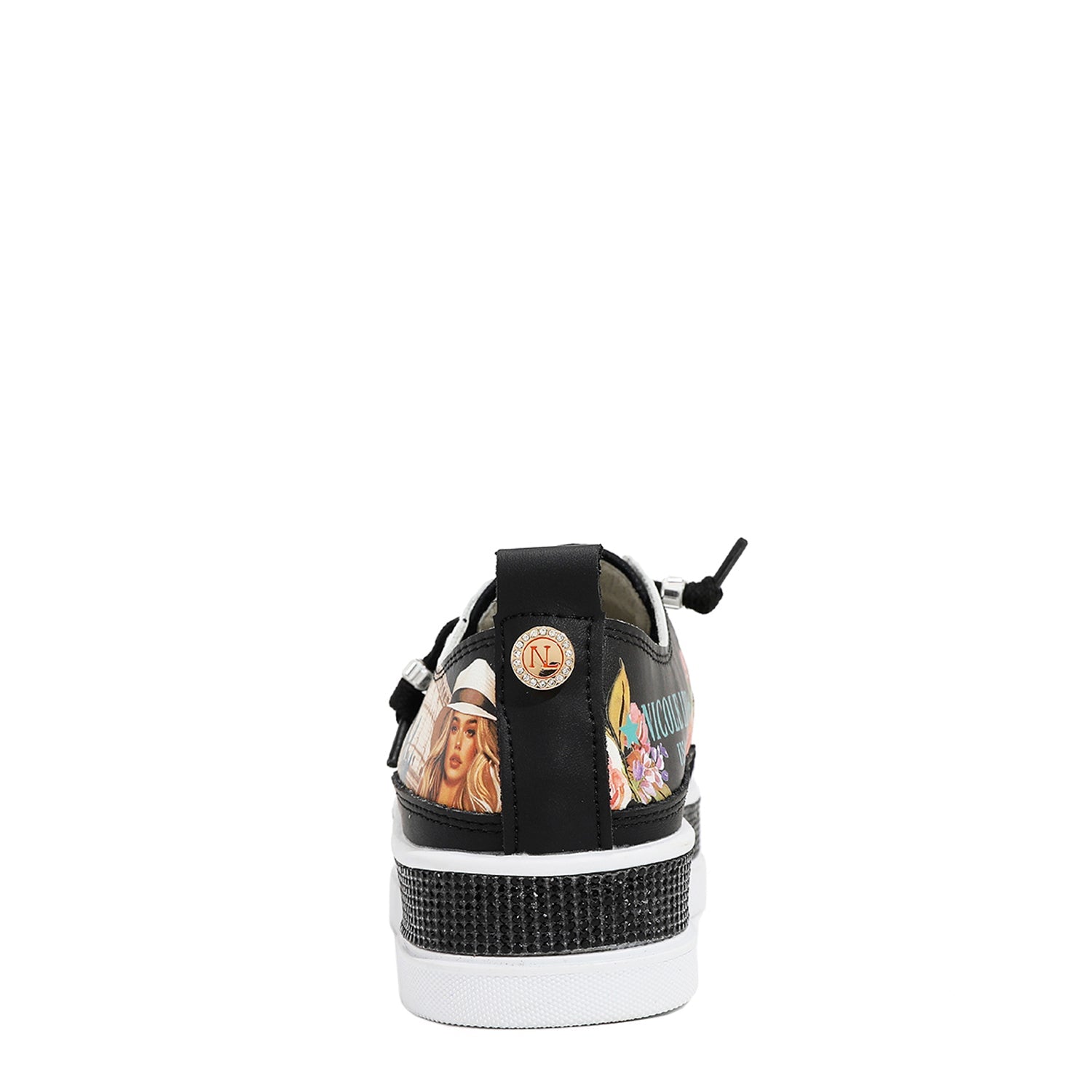 SNEAKER IN PELLE CON PLATEAU E STRASS (<tc>MARTHA TRAVELS ITALY</tc>)