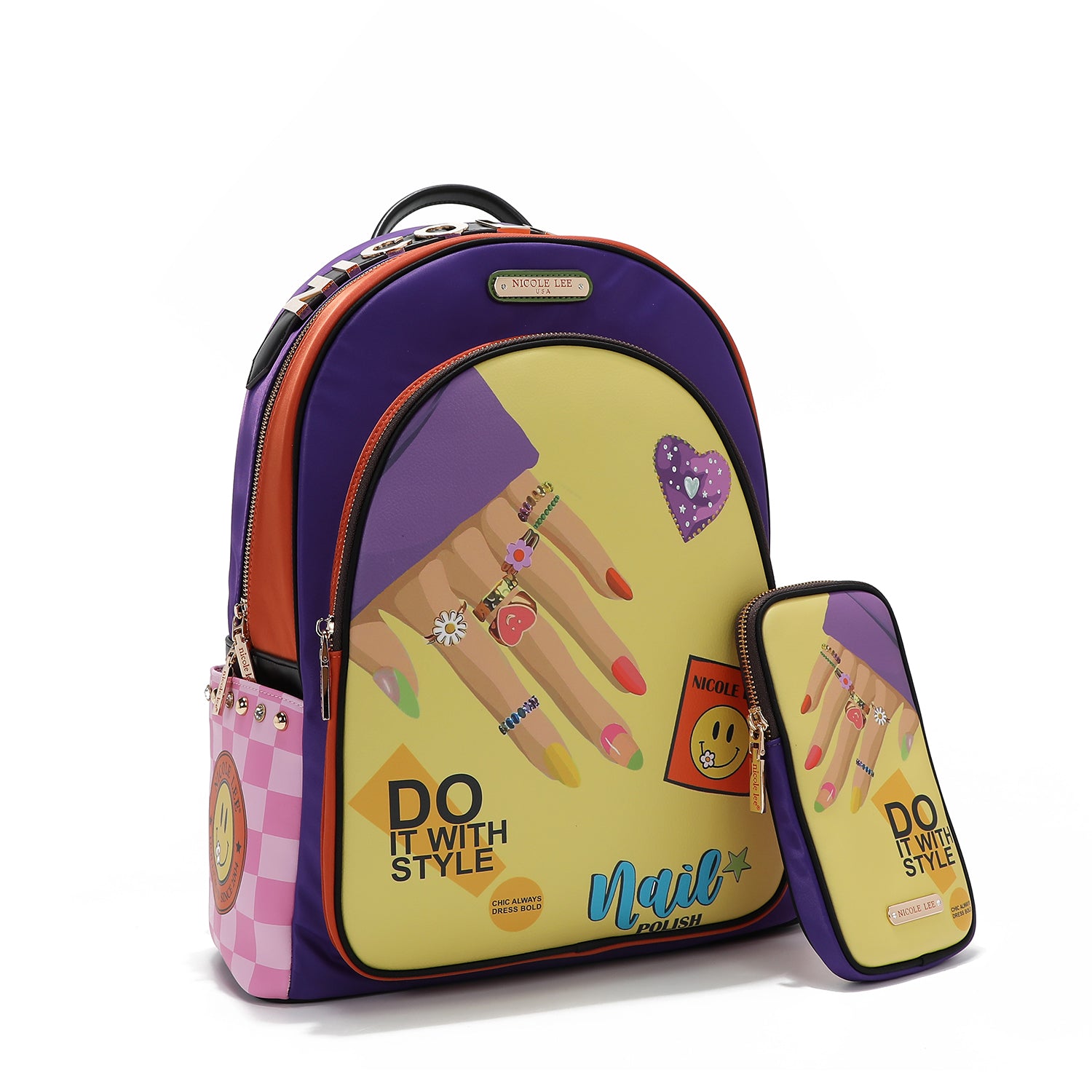 MOCHILA PARA PORTÁTIL CON PUERTO DE CARGA USB (NAIL POLISH)