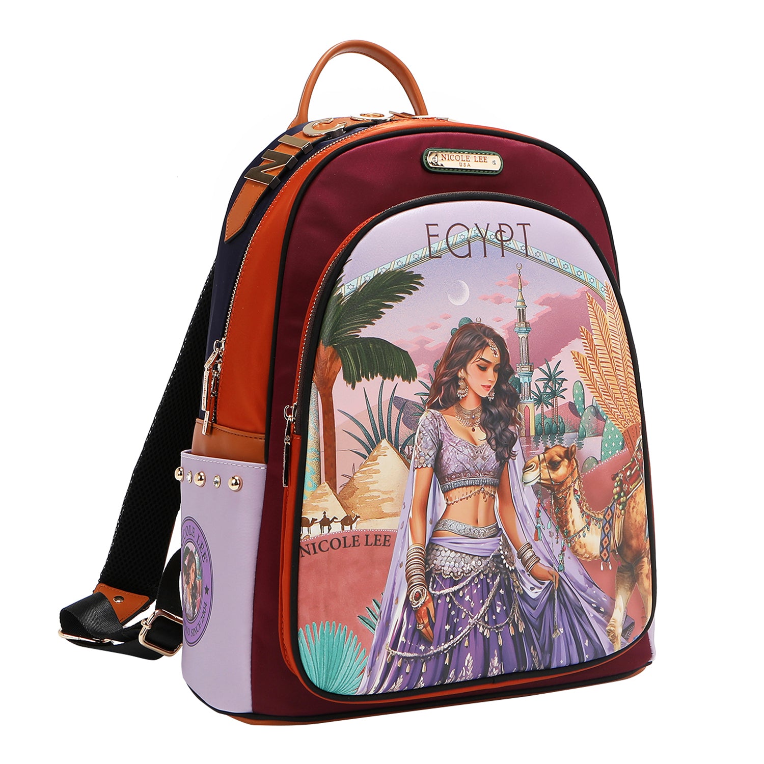 MOCHILA PARA PORTÁTIL CON PUERTO DE CARGA USB (QUEEN CLEOPATRA)