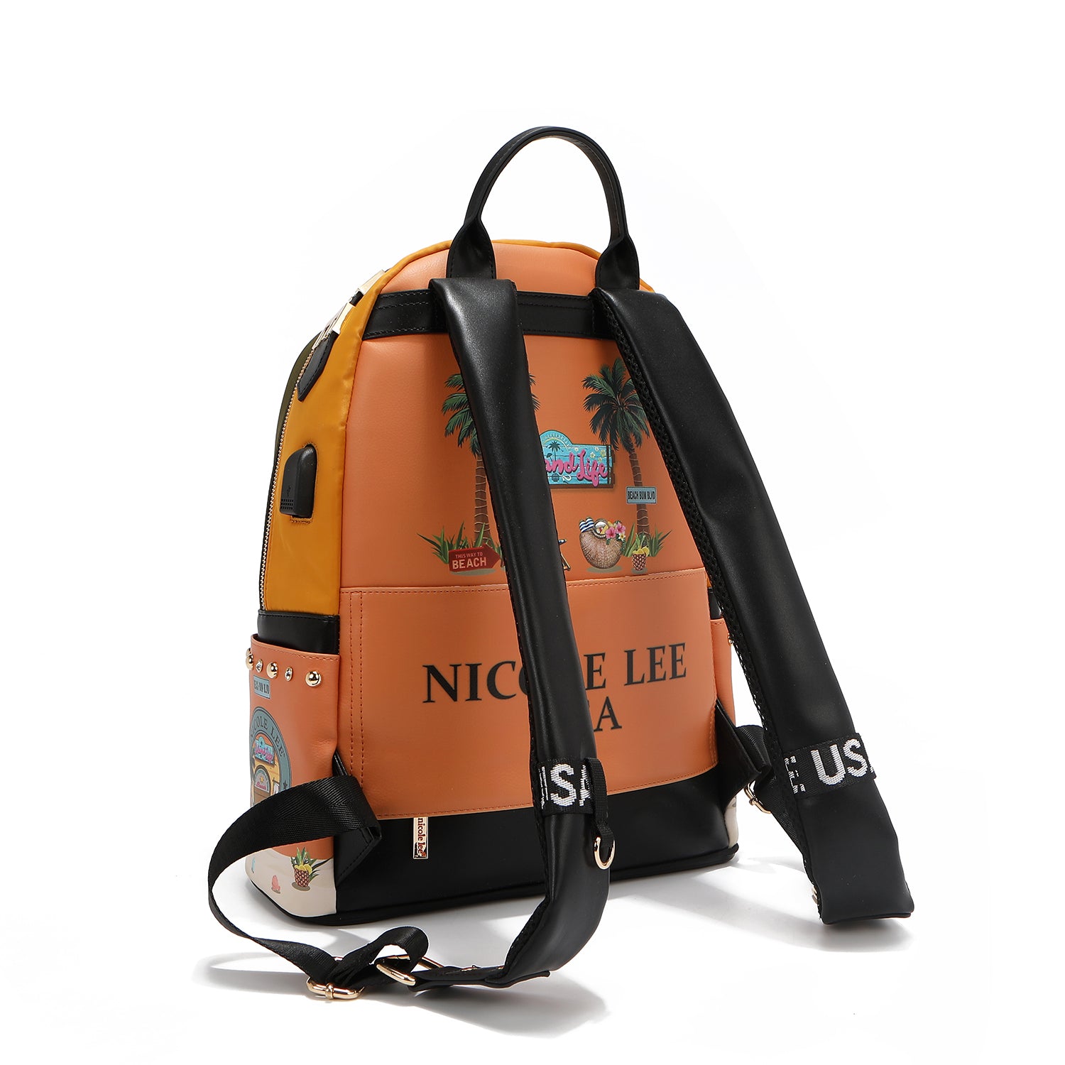 LAPTOP-RUCKSACK MIT USB-LADEANSCHLUSS (<tc>SUN & SAND</tc>)