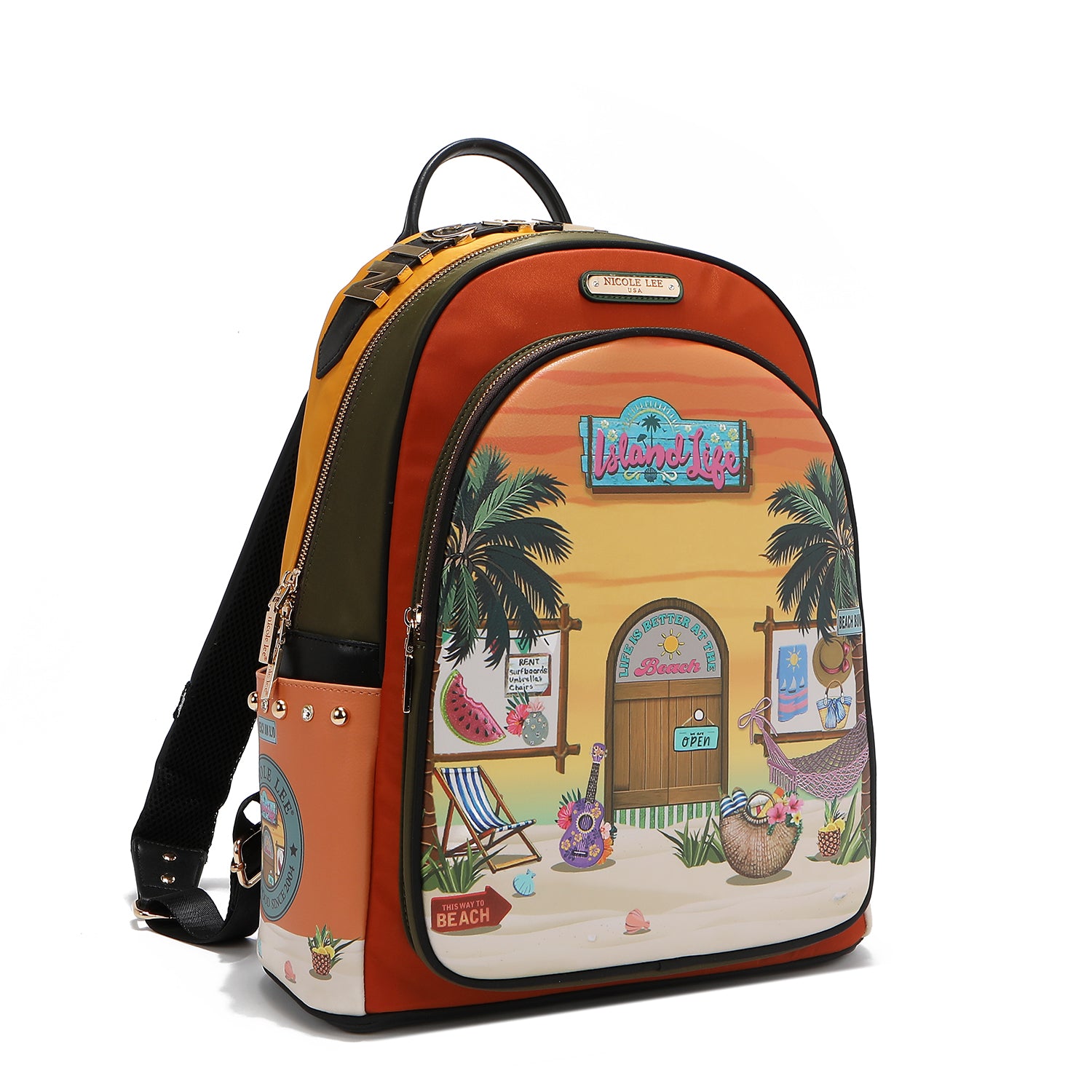 LAPTOP-RUCKSACK MIT USB-LADEANSCHLUSS (<tc>SUN & SAND</tc>)