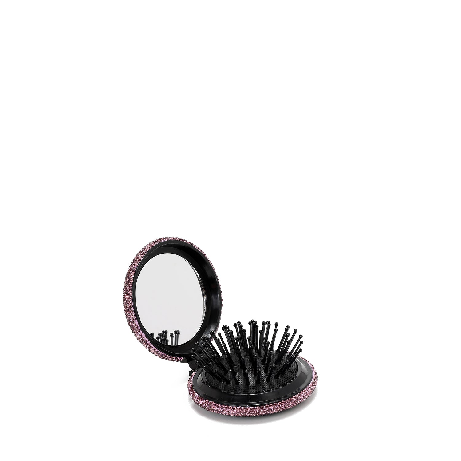 SPECCHIO COMPATTO CON PENNELLO E STRASS (<tc>DREAM COMES TRUE</tc>)
