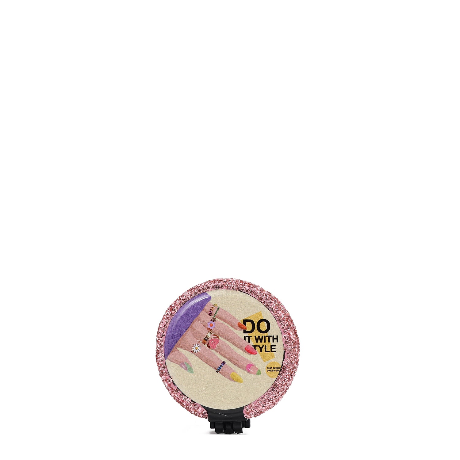 Spazzola compatta e specchio Pedreria (smalto unghie)