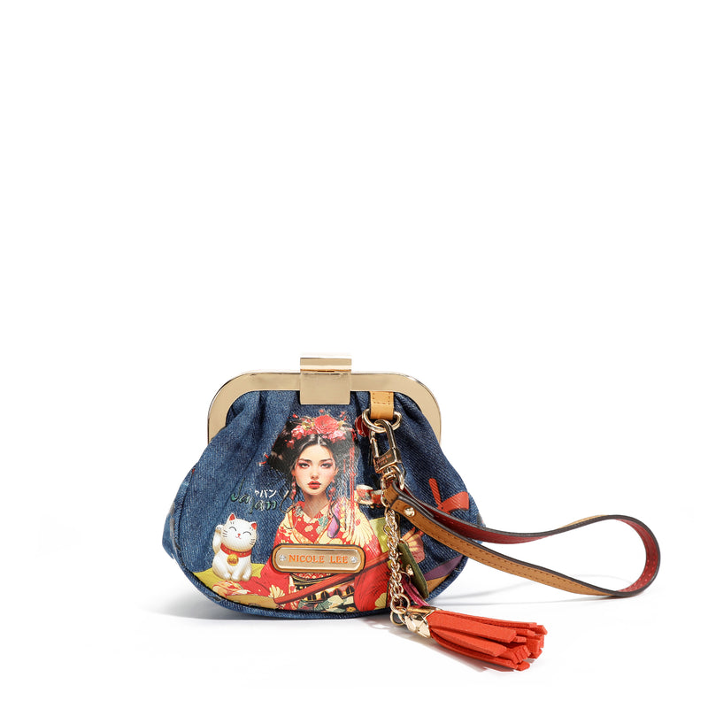 MINI BORSA CON TRACOLLA IN DENIM (<tc>AKIKO LA BELLEZA</tc> )