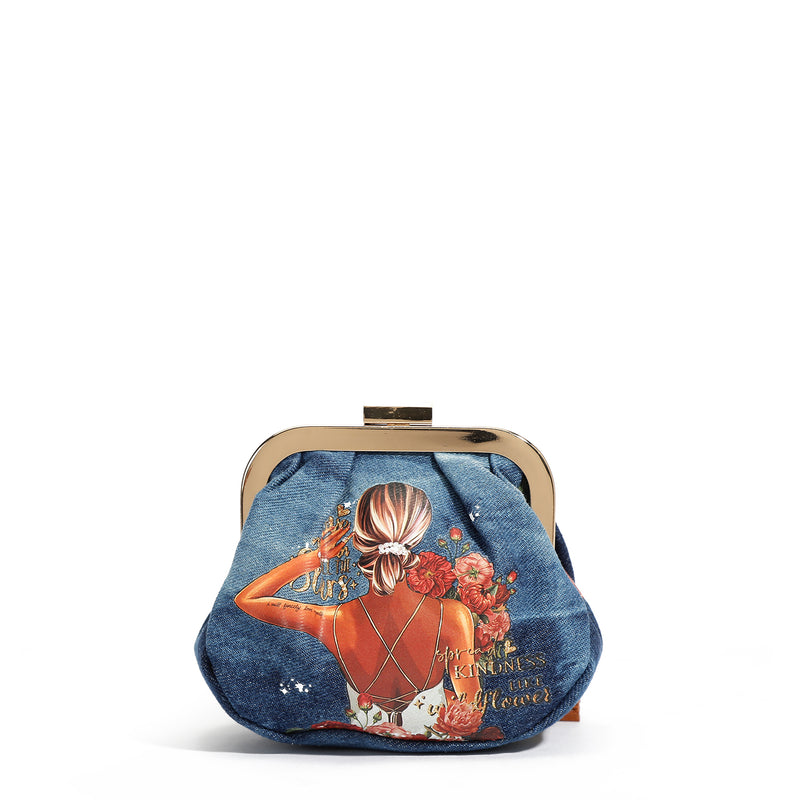 MINI BOLSA COM ALÇA DENIM (<tc>BLIND DATE</tc> )