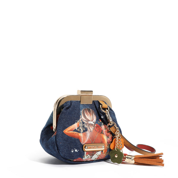 MINI BOLSA COM ALÇA DENIM (<tc>BLIND DATE</tc> )