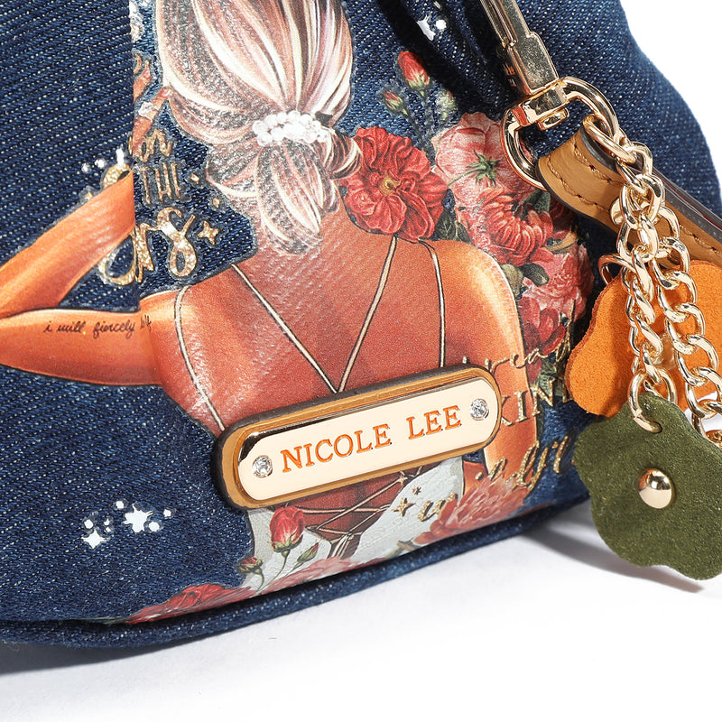 MINI BORSA CON TRACOLLA IN DENIM (<tc>BLIND DATE</tc> )