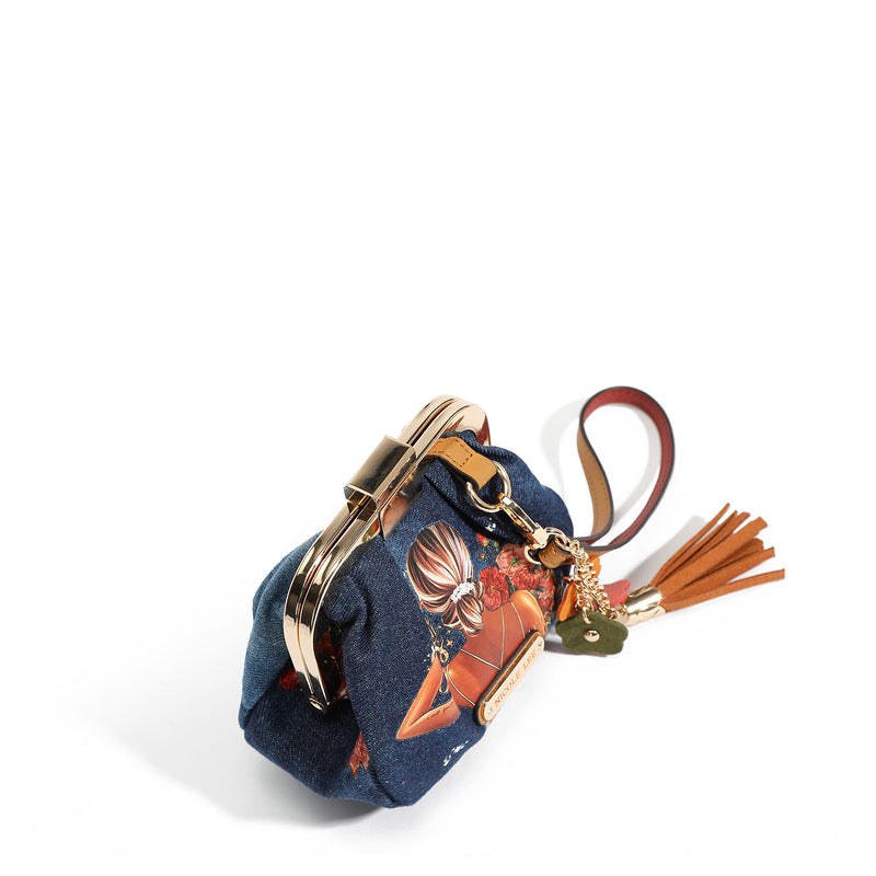 MINI BORSA CON TRACOLLA IN DENIM (<tc>BLIND DATE</tc> )