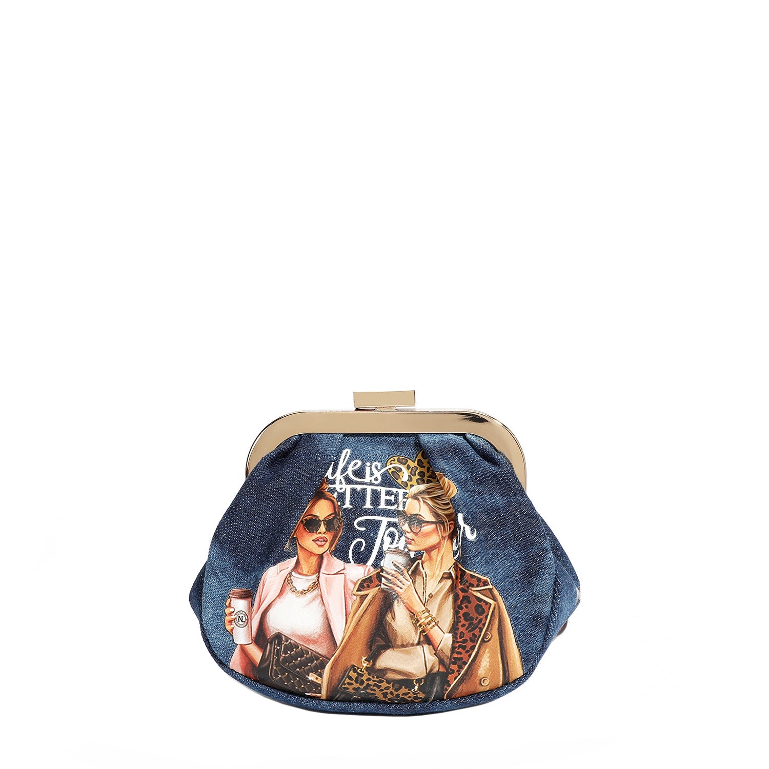 PORTAFOGLIO MINI CON TRACOLLA DENIM (<tc>LADIES NIGHT OUT</tc>)