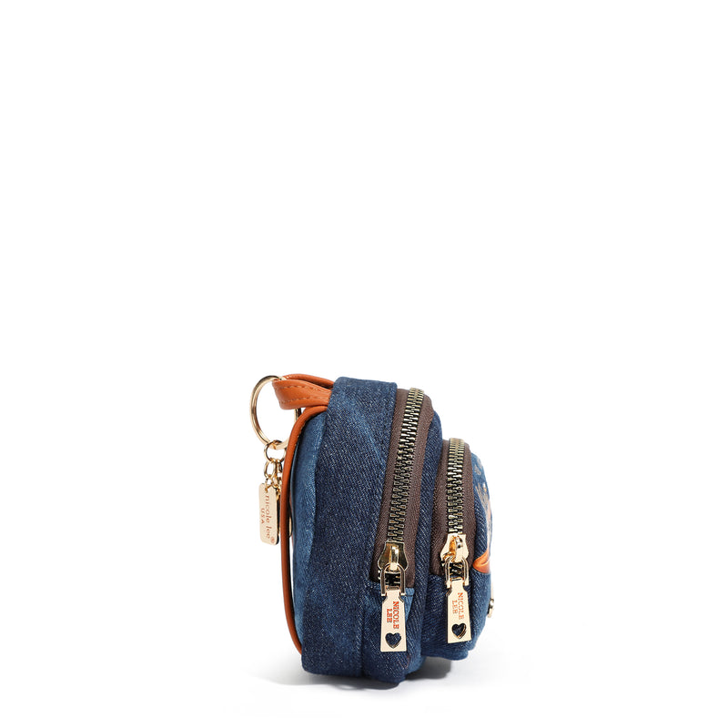 BORSA ZAINO IN DENIM (<tc>BLIND DATE</tc> )