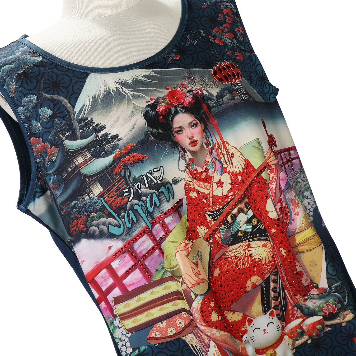 ROBE À BRETELLES NICOLE LEE AVEC DES SCINTILLEMENTS (<tc>AKIKO LA BELLEZA</tc>)