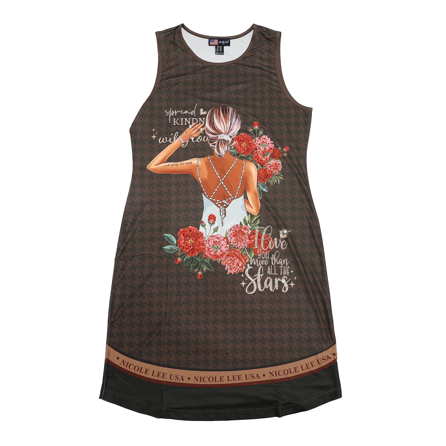 ROBE À BRETELLES NICOLE LEE AVEC DES SCINTILLEMENTS (<tc>BLIND DATE</tc>)