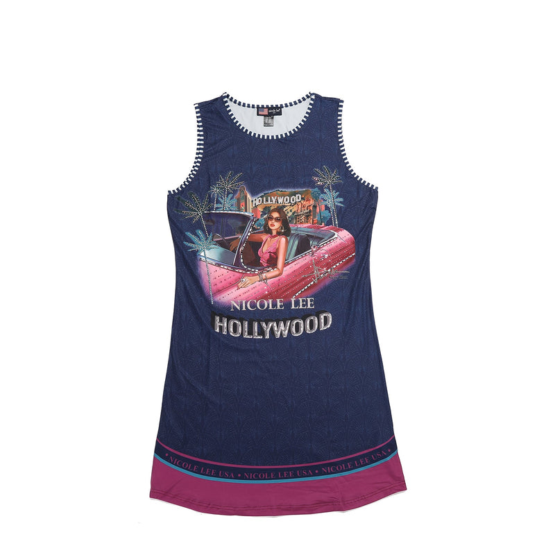 ROBE À BRETELLES GLISSÉES NICOLE LEE (<tc>HOLLYWOOD DRIVE</tc> )