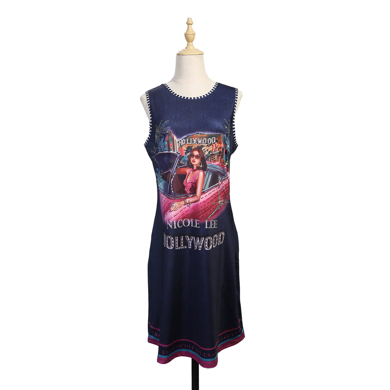 NICOLE LEE STRAP DRESS WITH SPARKLES (<tc>HOLLYWOOD DRIVE</tc> )