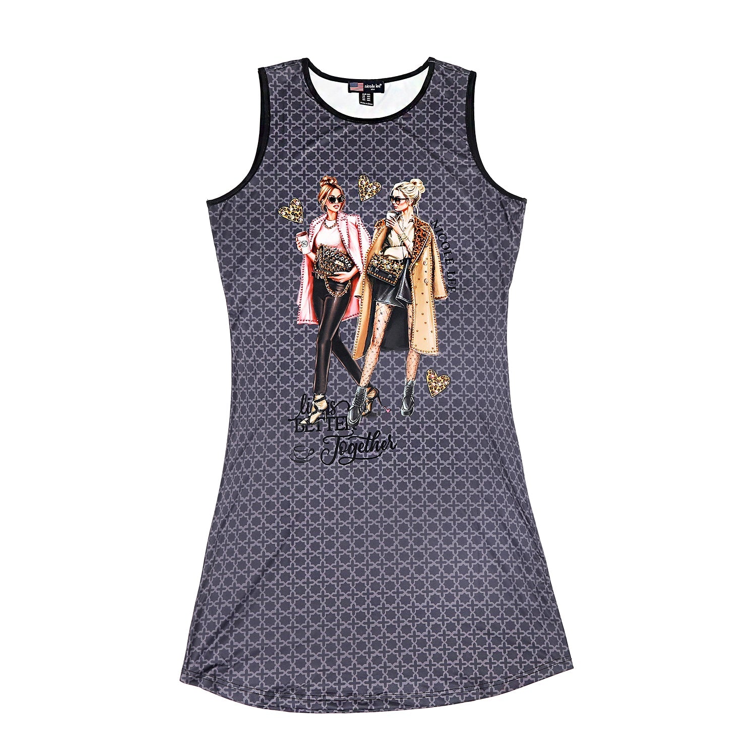 ABITO CON SPALLINE BRILLANTI NICOLE LEE (<tc>LADIES NIGHT OUT</tc>)