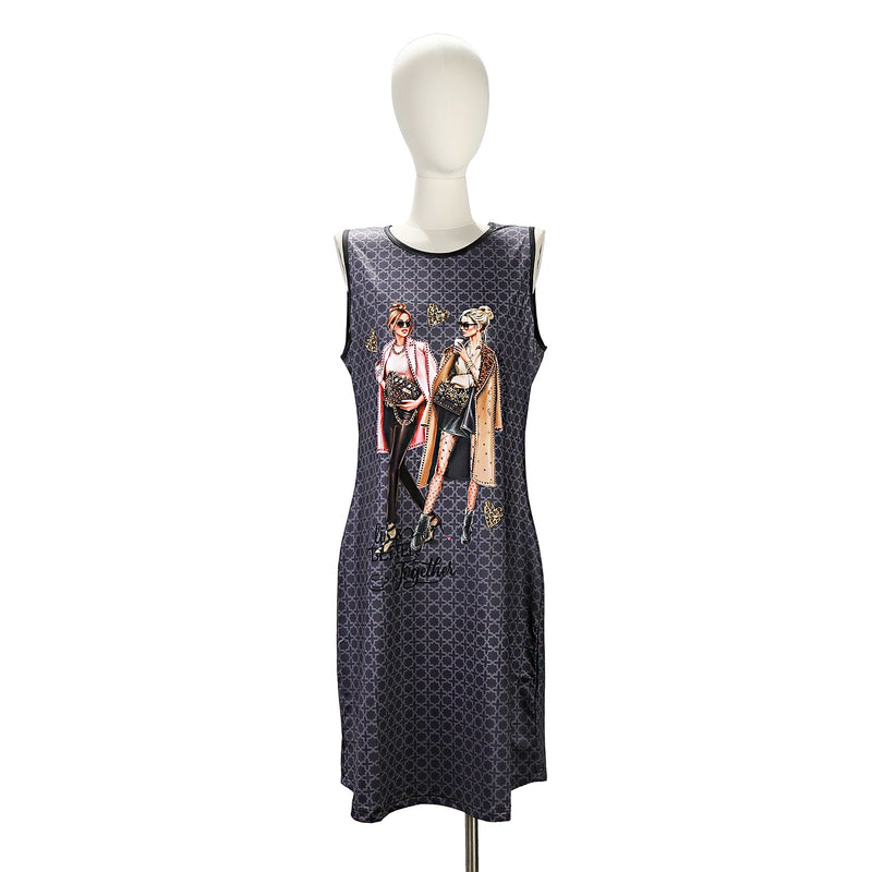 VESTIDO DE ALÇAS NICOLE LEE COM BRILHANTE (<tc>LADIES NIGHT OUT</tc>)