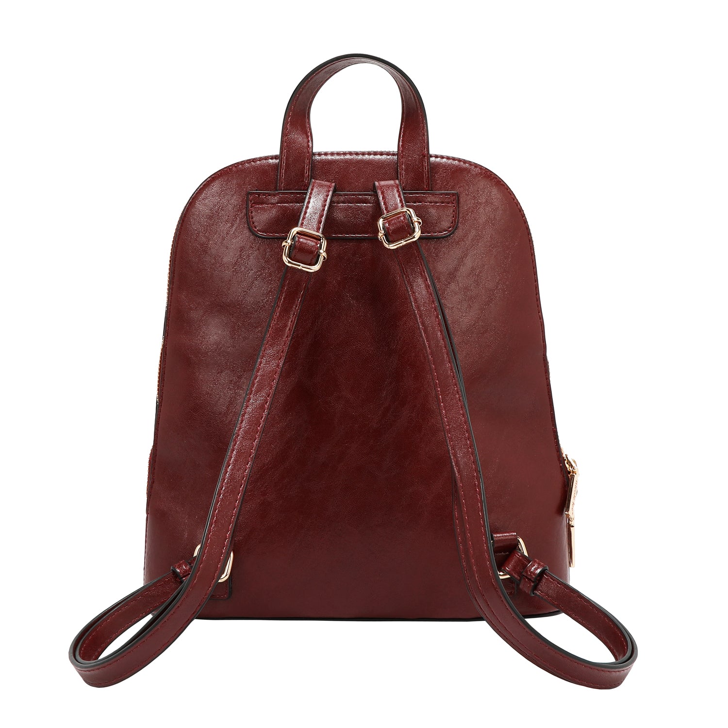 RUCKSACK MIT GEPRÄGTEM LOGO (WEIN)