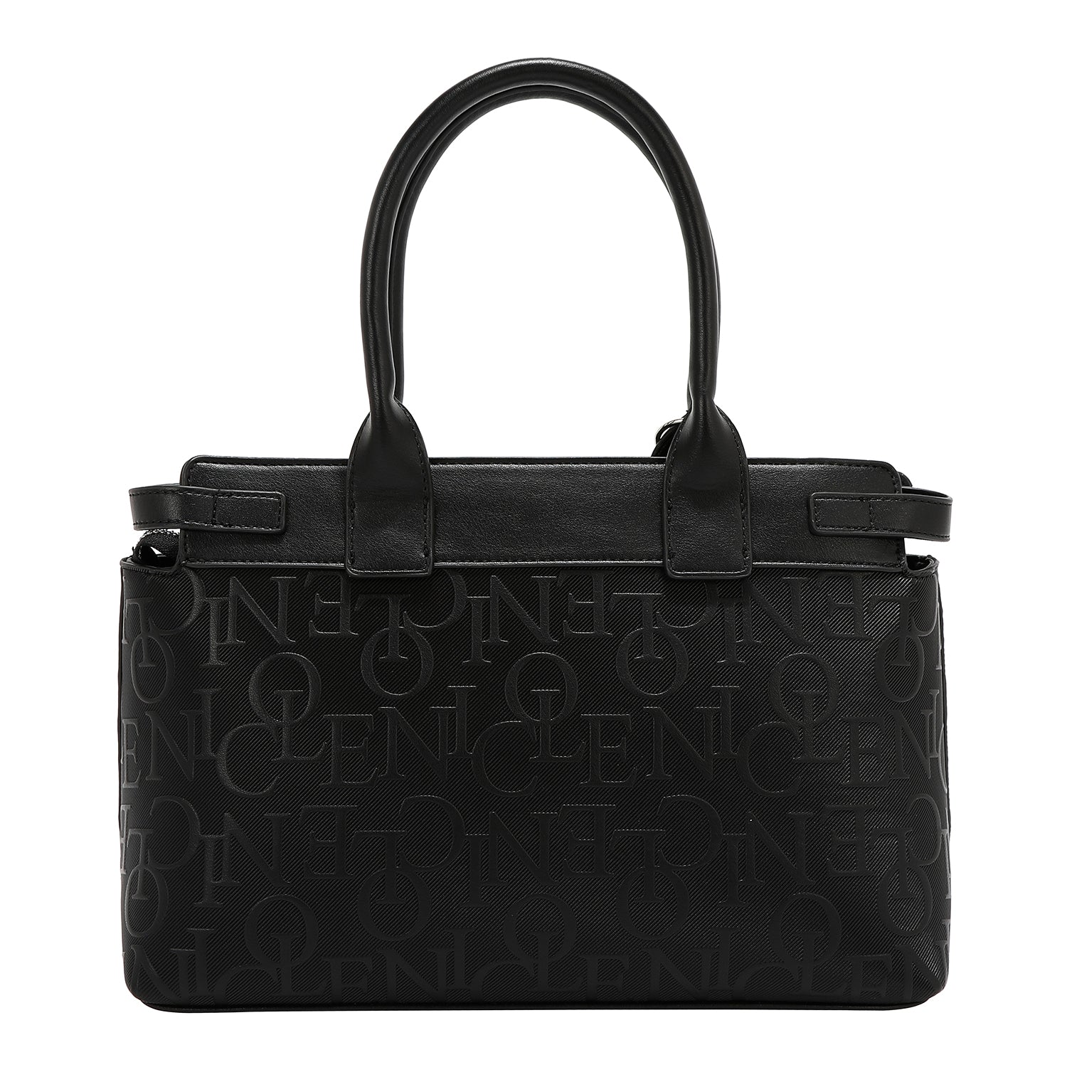 SATCHEL BAG ELEGANCE IN RELIEF (BLACK)