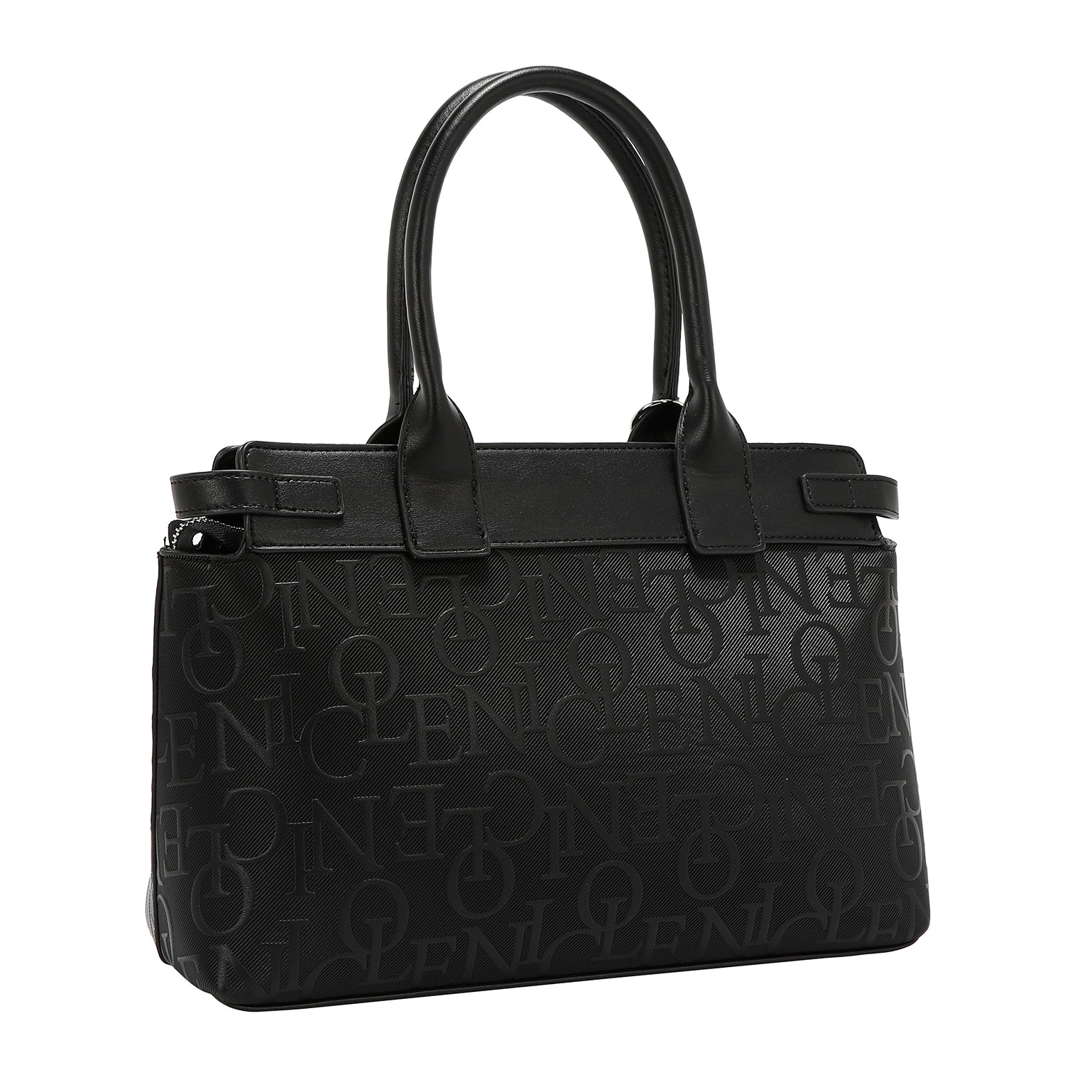 SATCHEL BAG ELEGANCE IN RELIEF (BLACK)