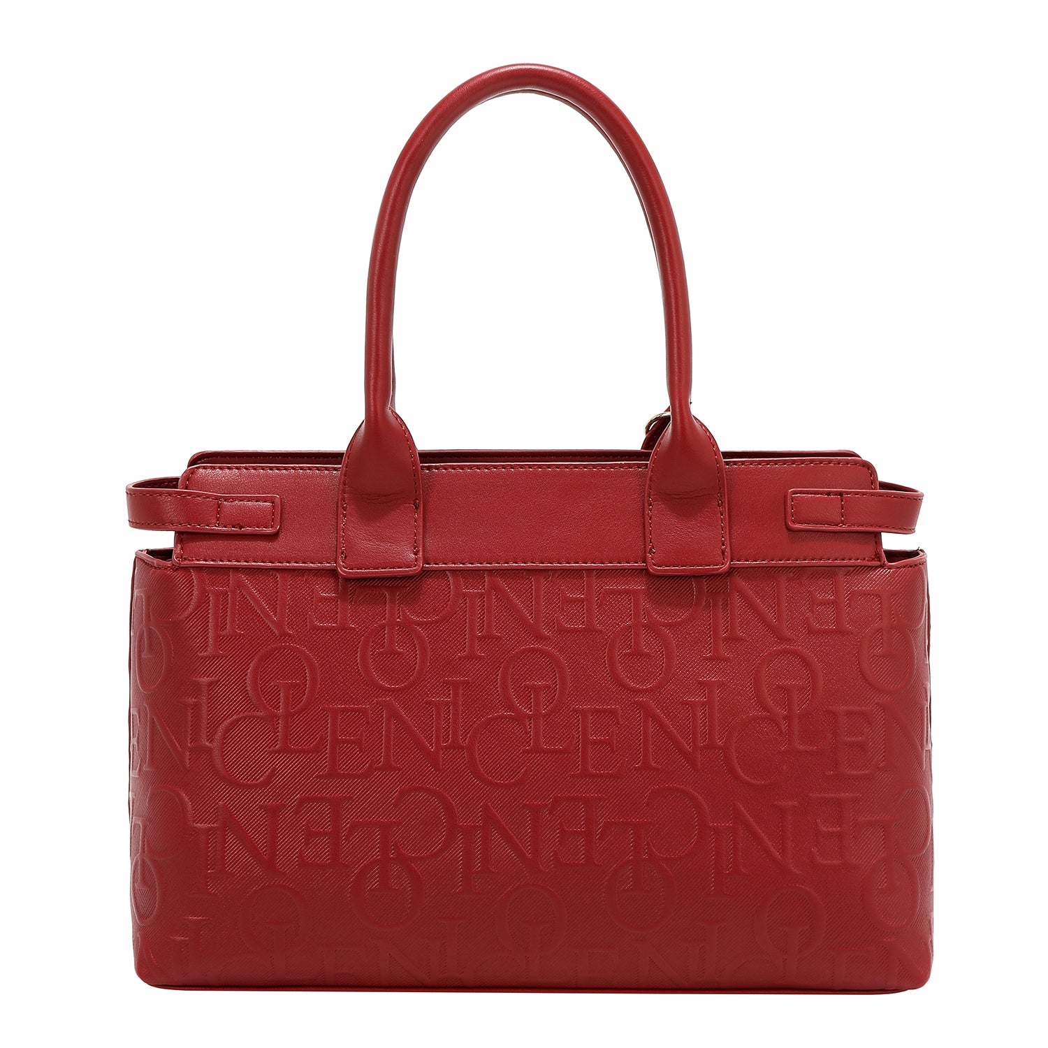 Satchel -Tasche Eleganz in Relief (rot)