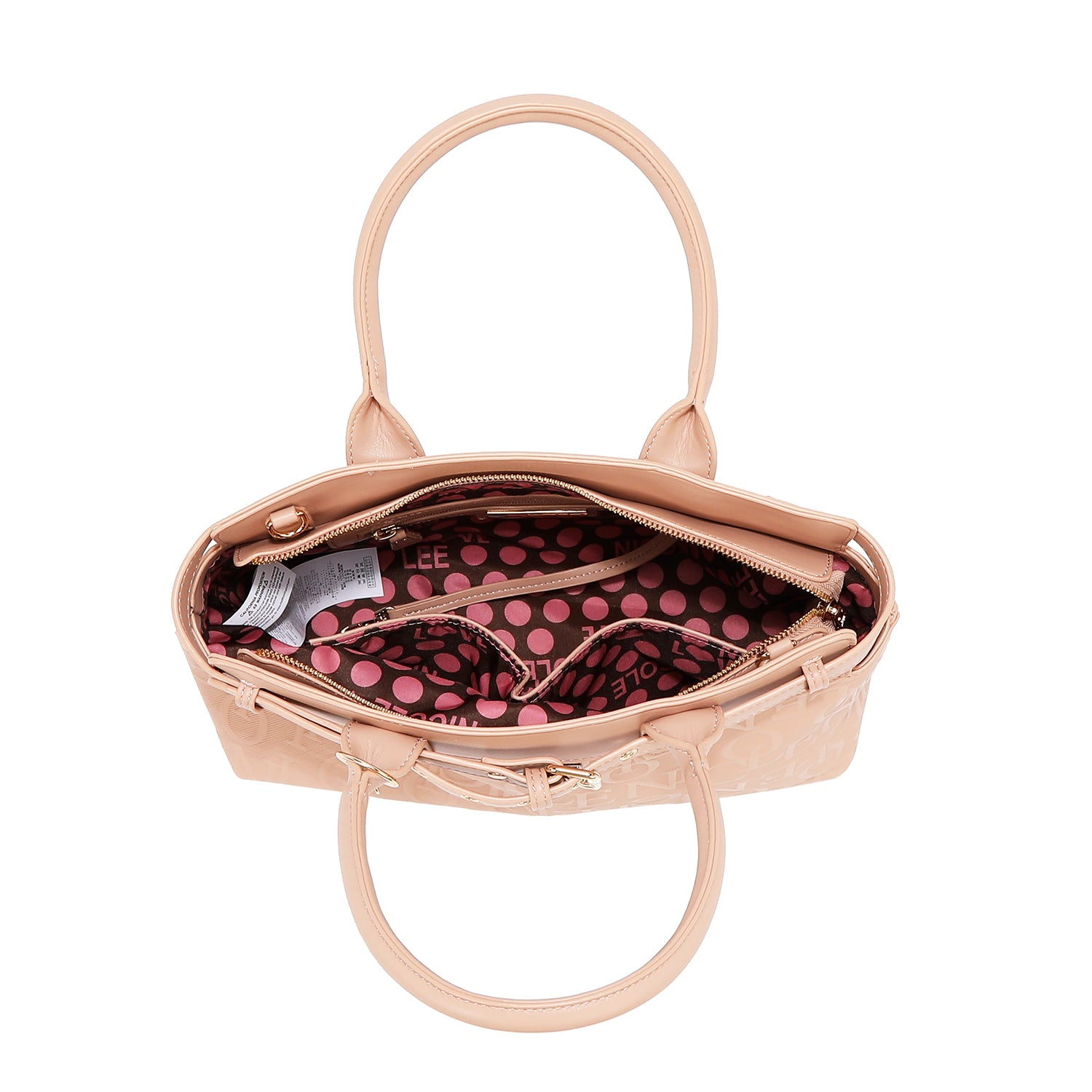 Satchel Elegance Bag in Relief (Marron)