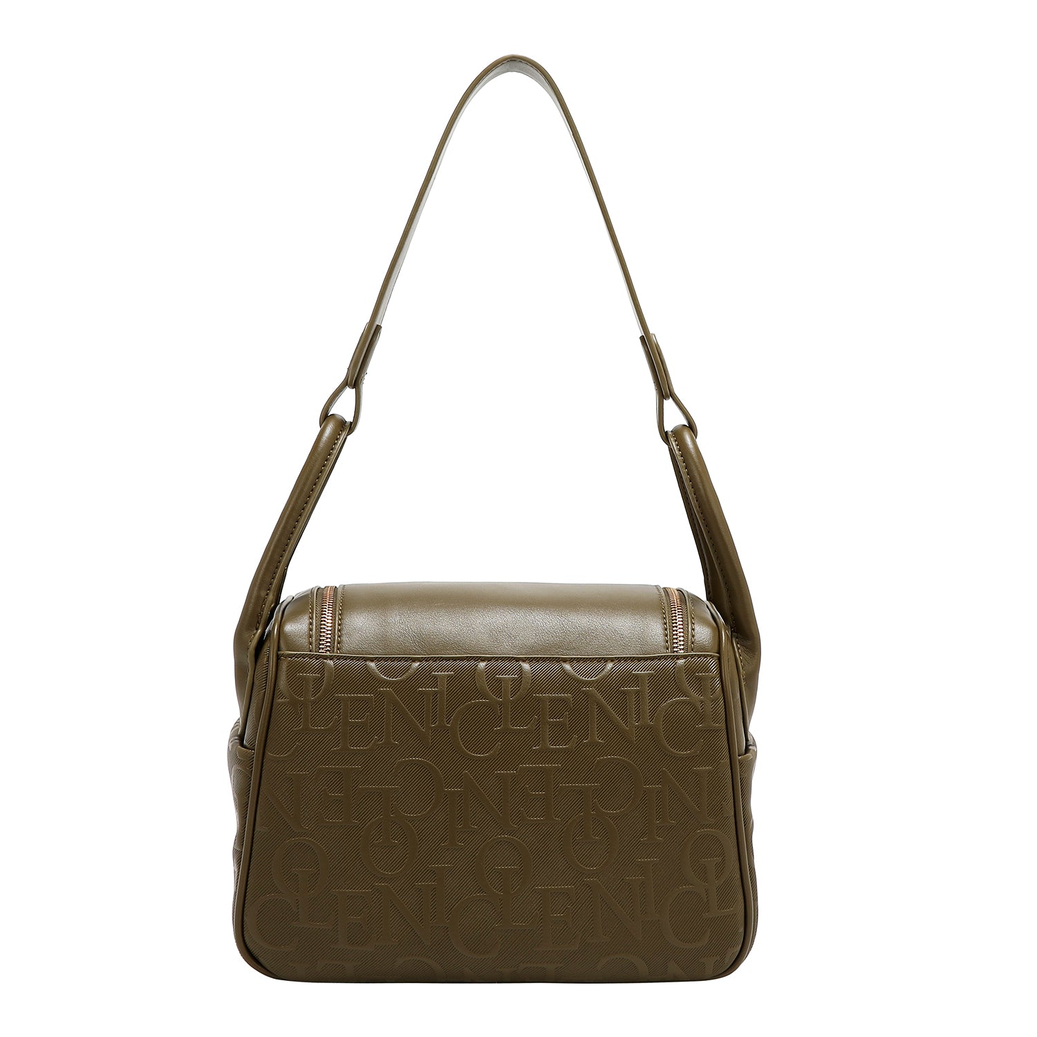 BOLSO DE HOMBRO ELEGANCIA EN RELIEVE (OLIVA)