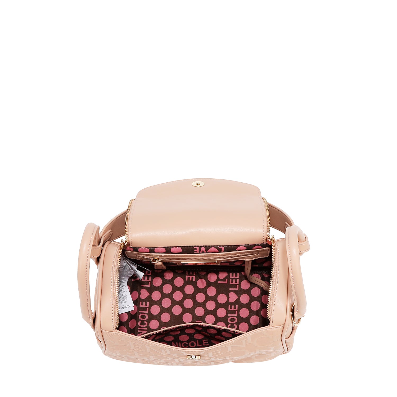 BOLSO DE HOMBRO ELEGANCIA EN RELIEVE (ROJO)