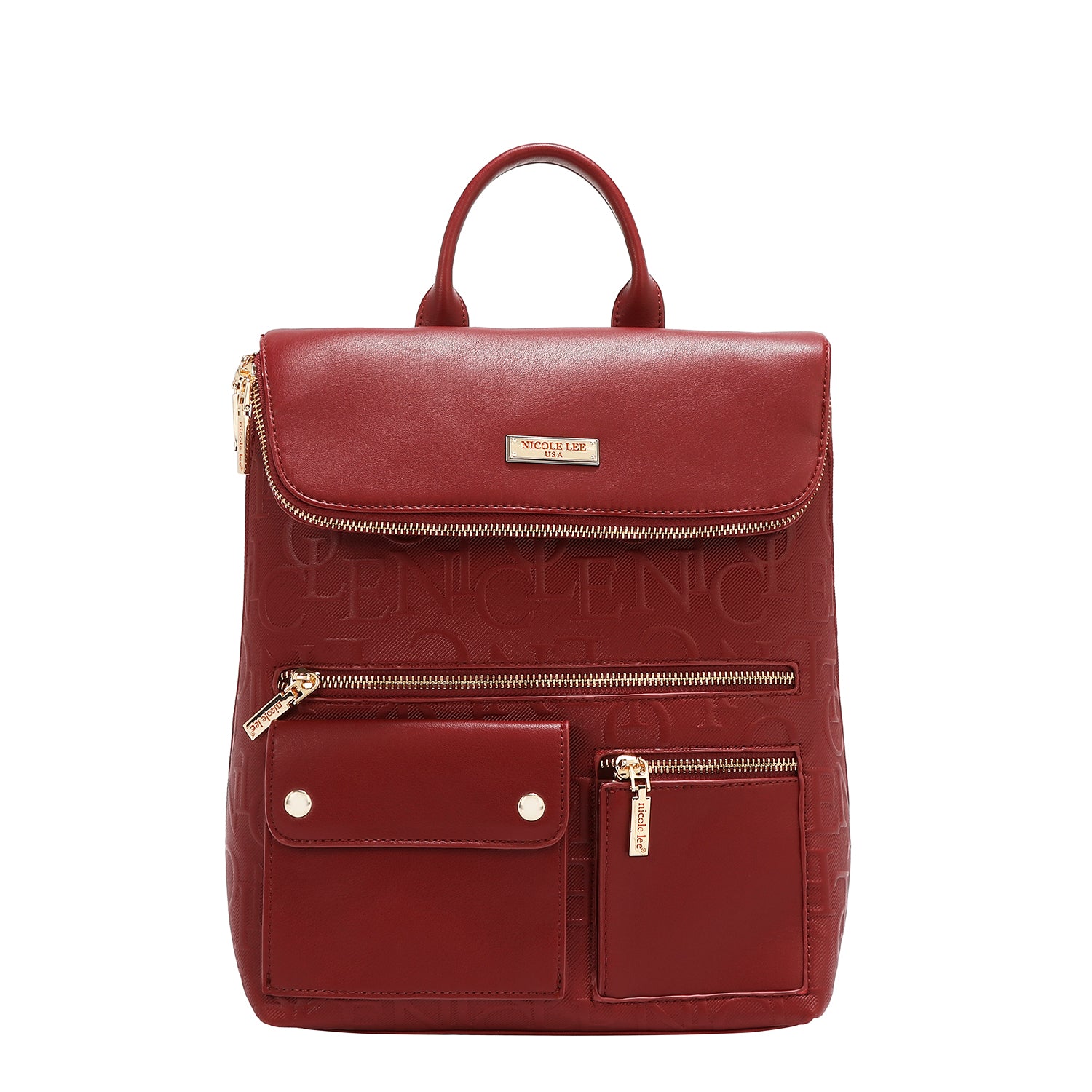 Multibolsos Backpack Relief Elegance (Red)