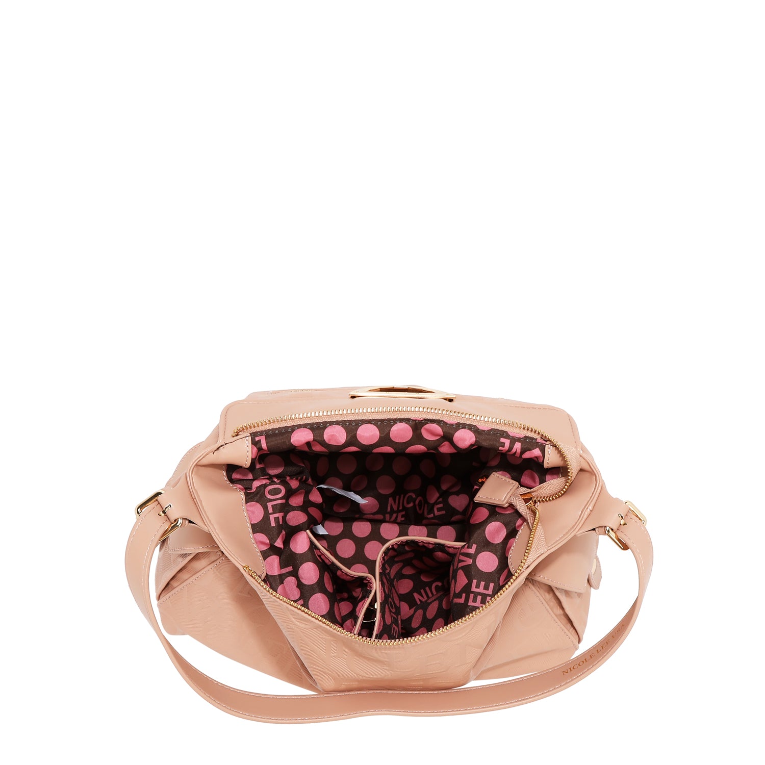 Eleganza di sollievo per sacchetti a tracolla grande (marrone)