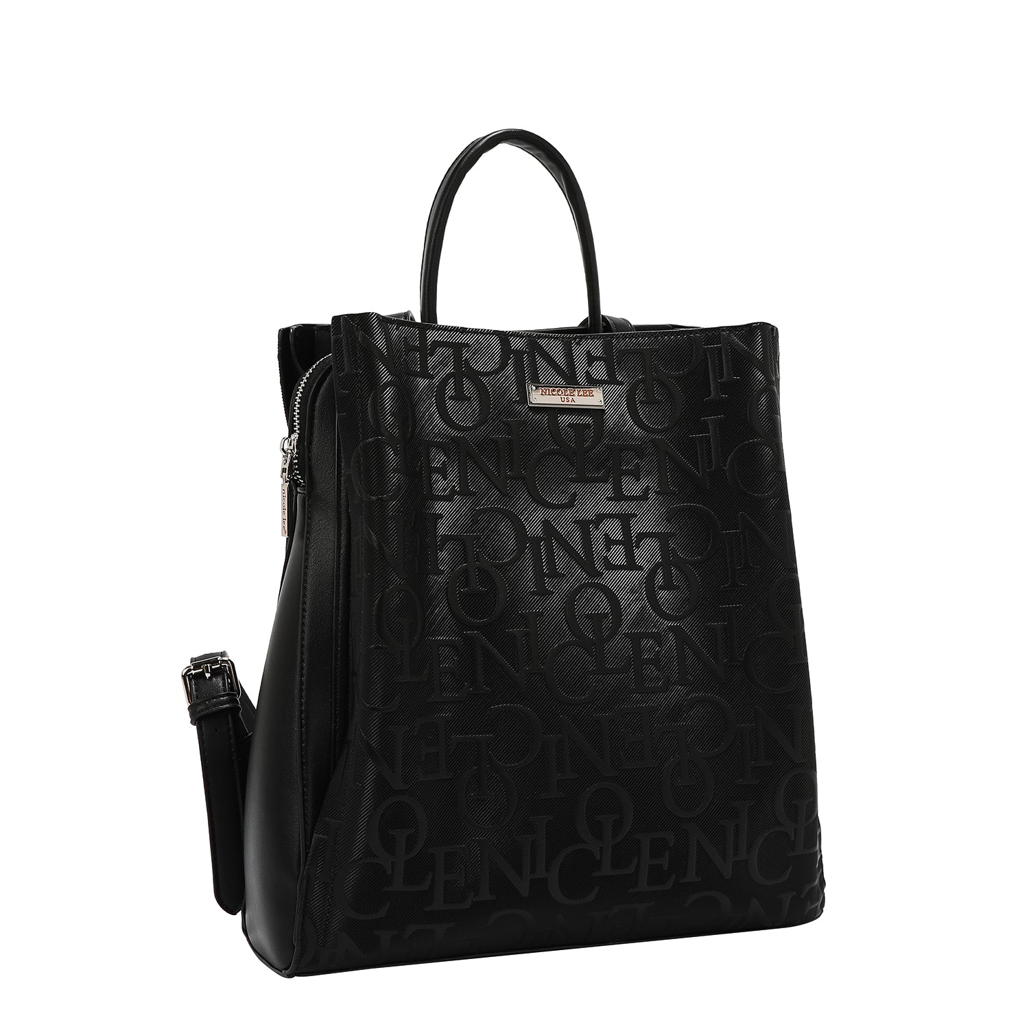 MOCHILA ELEGANCIA EN RELIEVE (NEGRO)