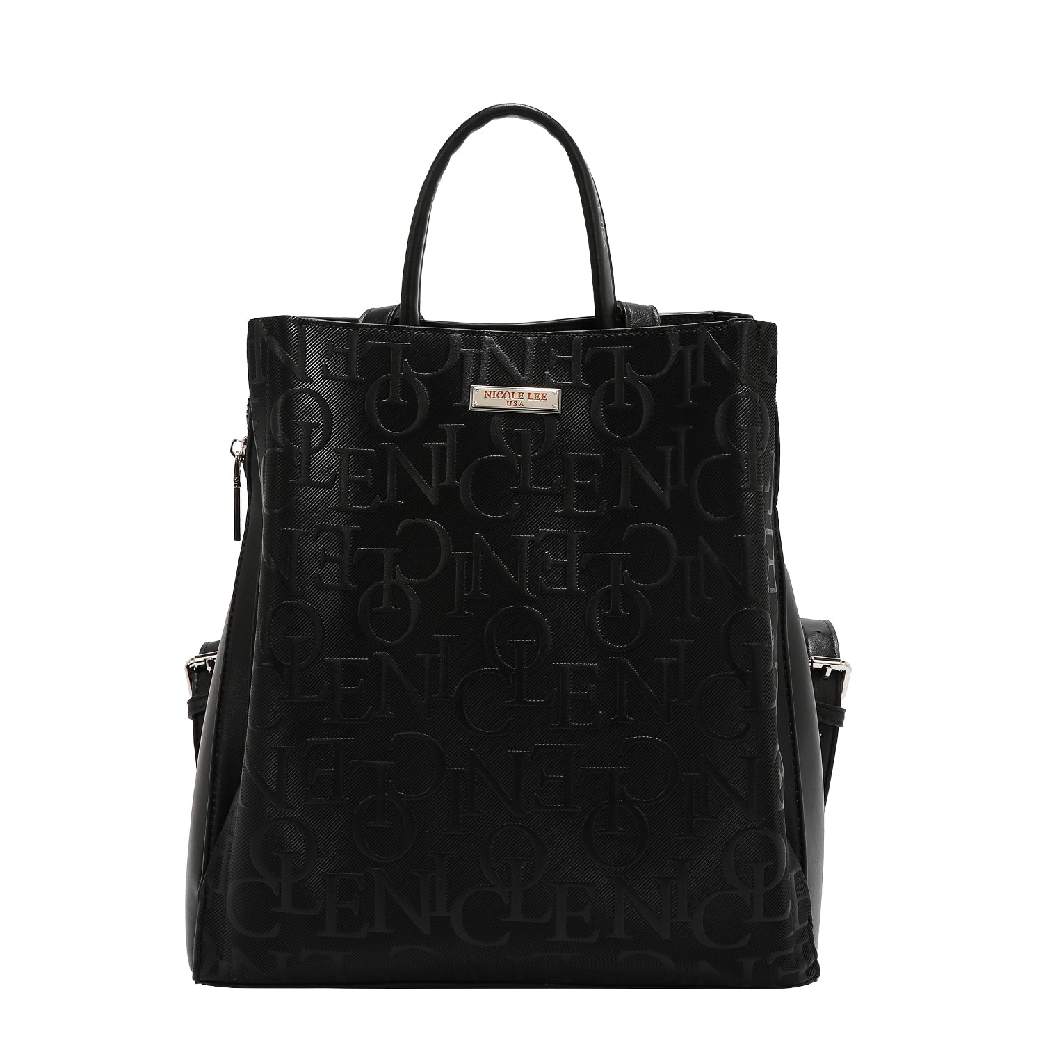 MOCHILA ELEGANCIA EN RELIEVE (NEGRO)