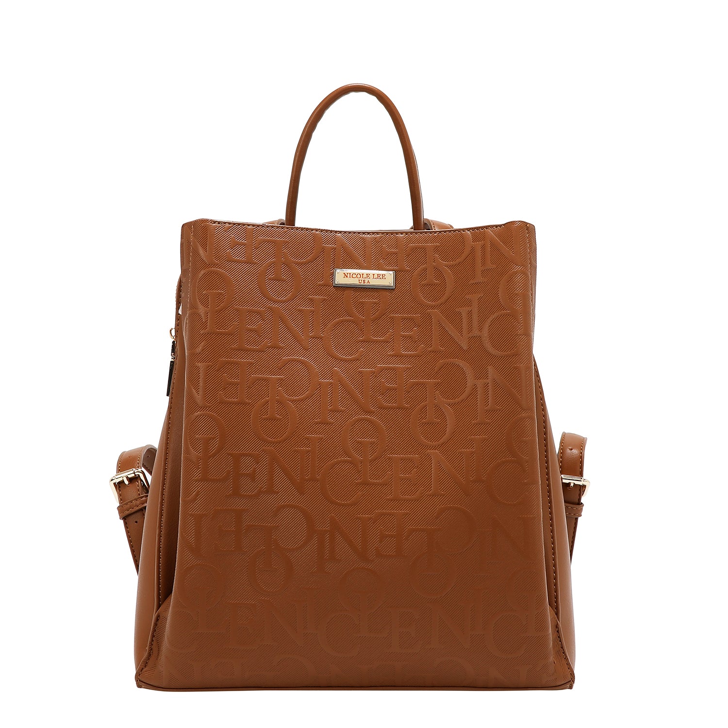 MOCHILA ELEGANCIA EN RELIEVE (MARRON)