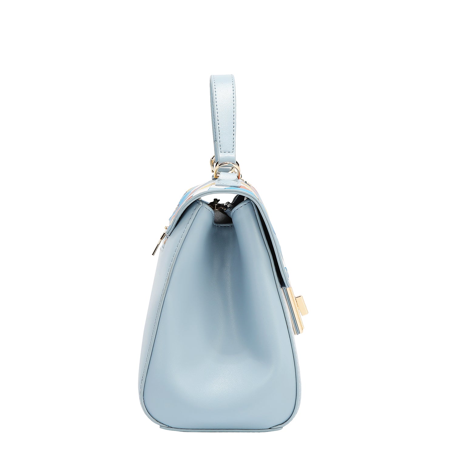 Borsa pop floreale (blu)