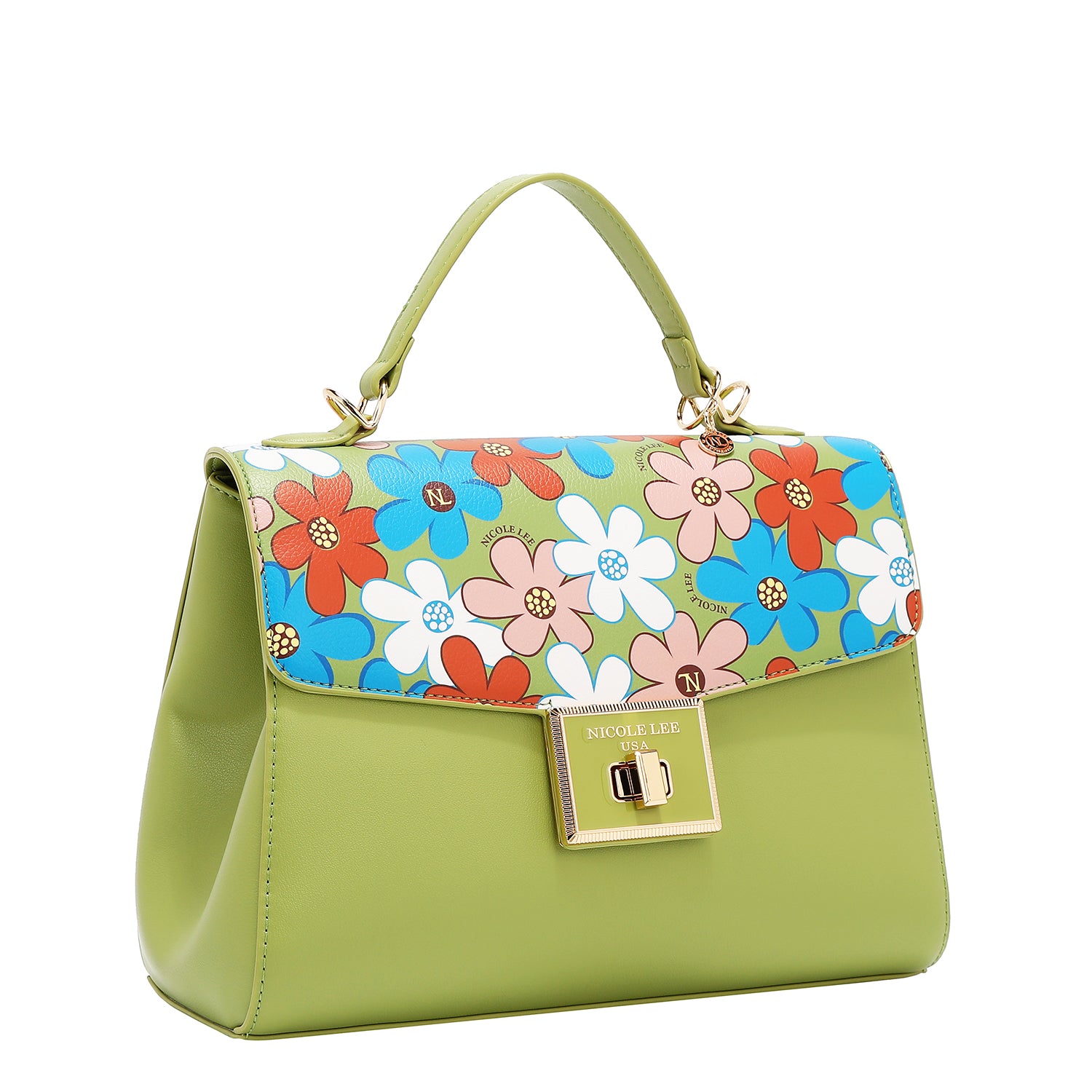 BOLSO POP FLORAL (VERDE)