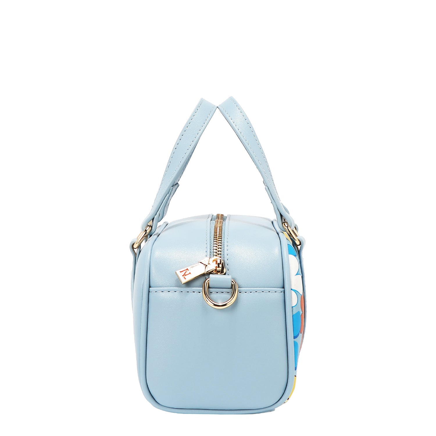 MINI BOLSO BOSTON POP FLORAL (AZUL)