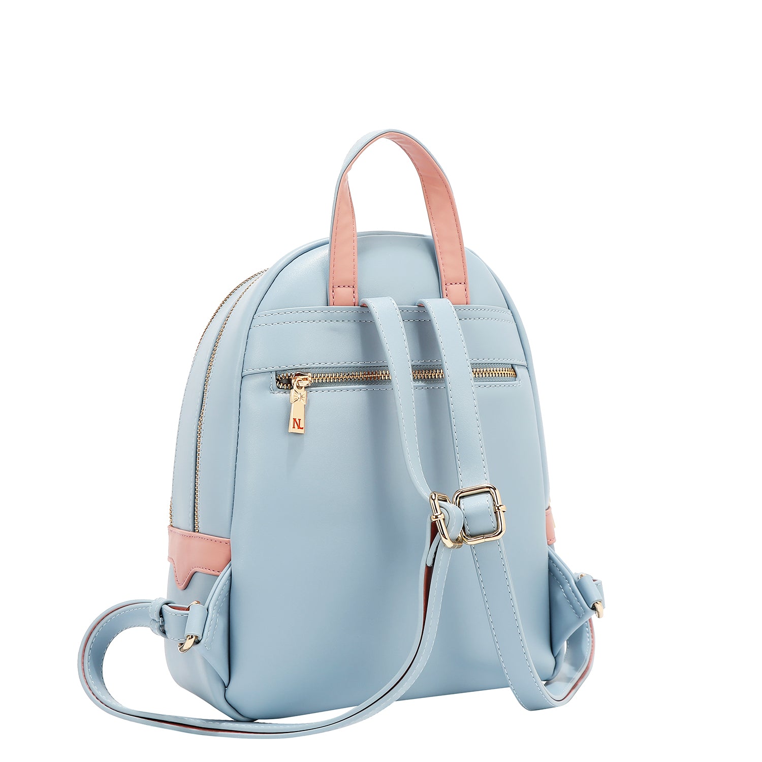 Blumenpop zurück (blau)