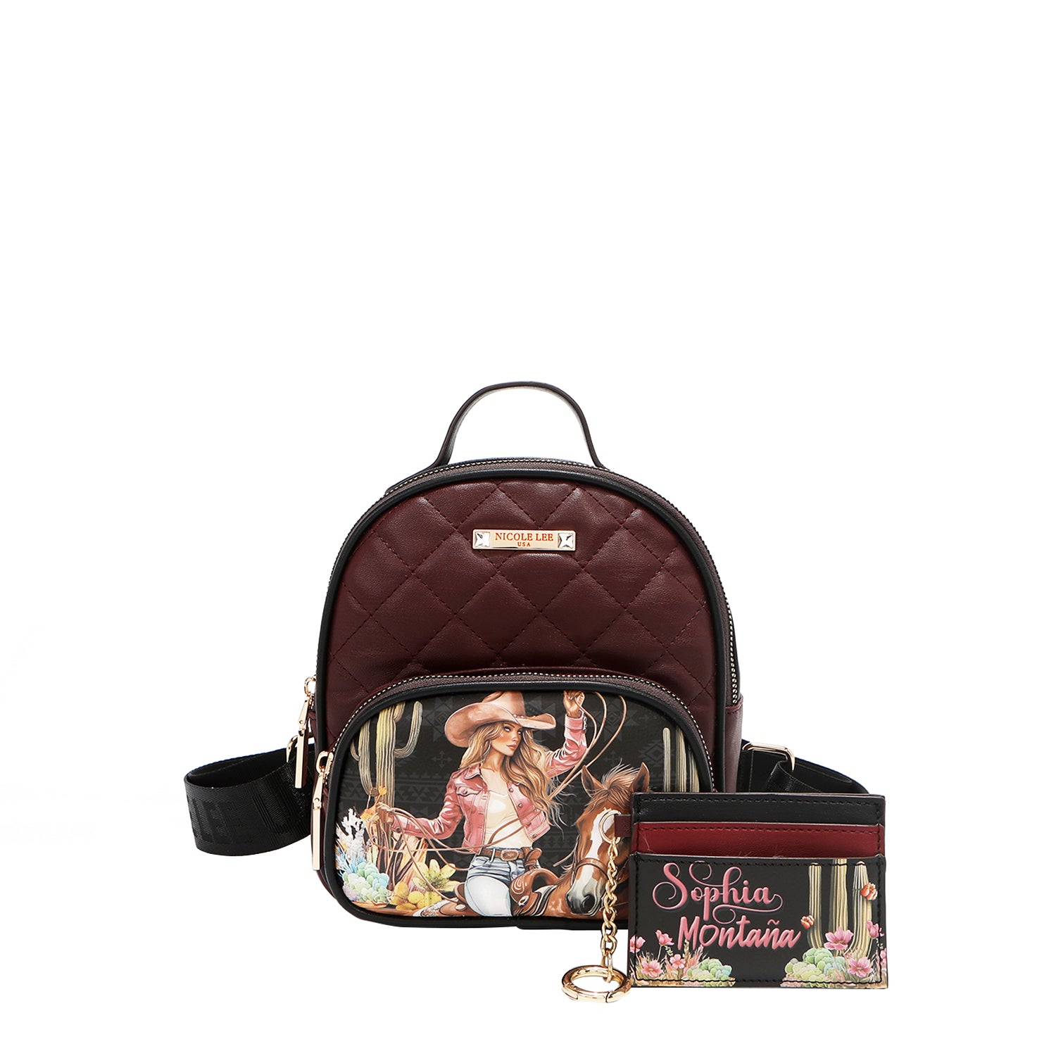 SET DE REGALO 2 PIEZAS (Mochila Mini + Porta Tarjetas) (SOFIA MONTANA)