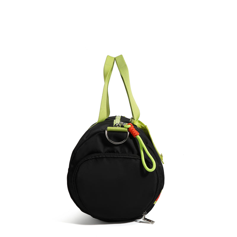 BOLSO DE GIMNASIO COLORBLOCK NEGRO