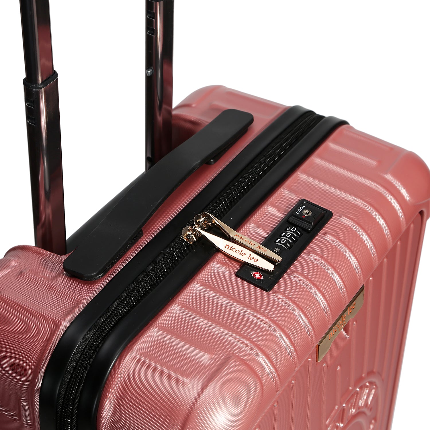 VALISE CABINE ROSE SOLIDE