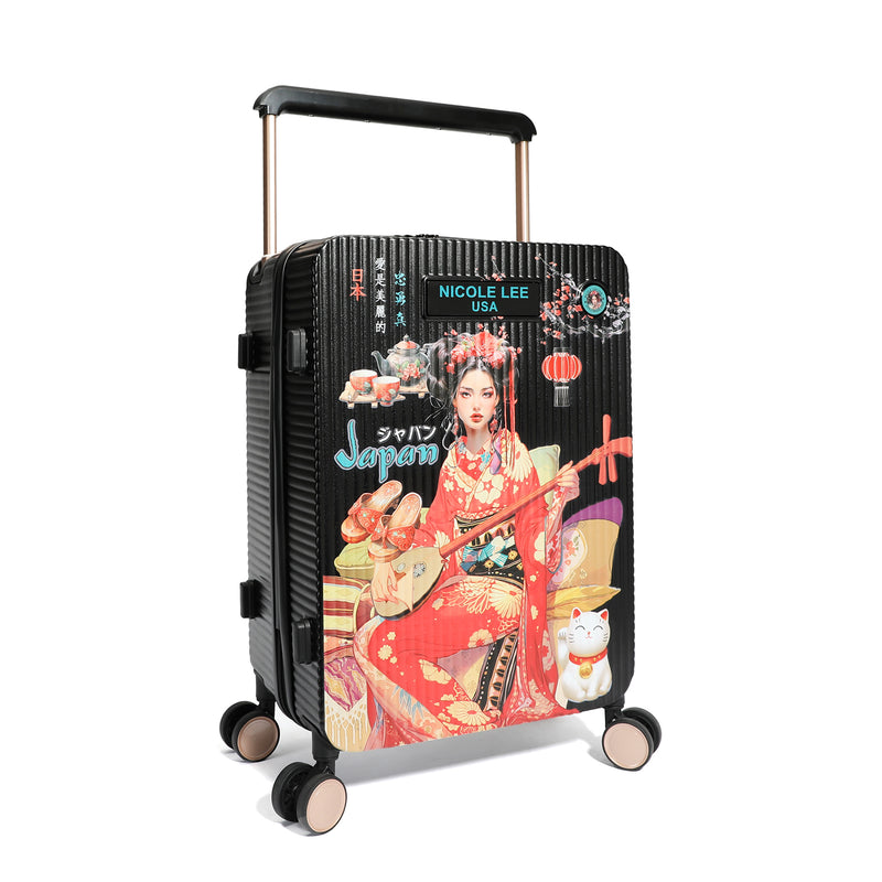 CABIN SUITCASE 20" WITH STRIPS (<tc>AKIKO LA BELLEZA</tc>)