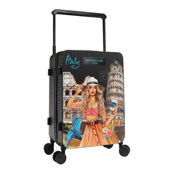 VALISE CABINE 20&quot; AVEC EXTENSIBLES (<tc>MARTHA TRAVELS ITALY</tc>)