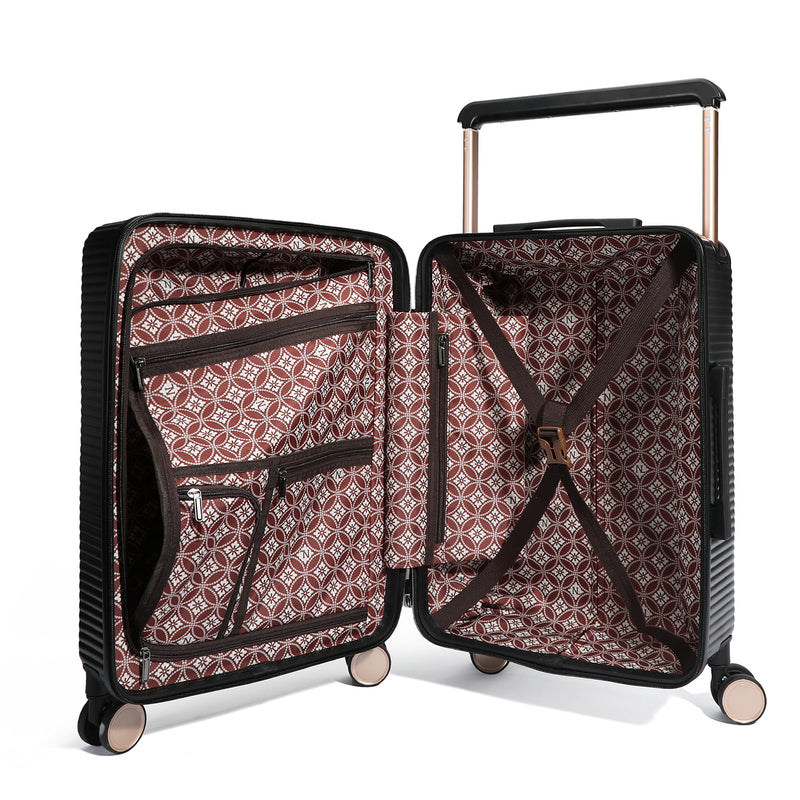 CABIN SUITCASE 20" WITH STRIPS (<tc>AKIKO LA BELLEZA</tc>)