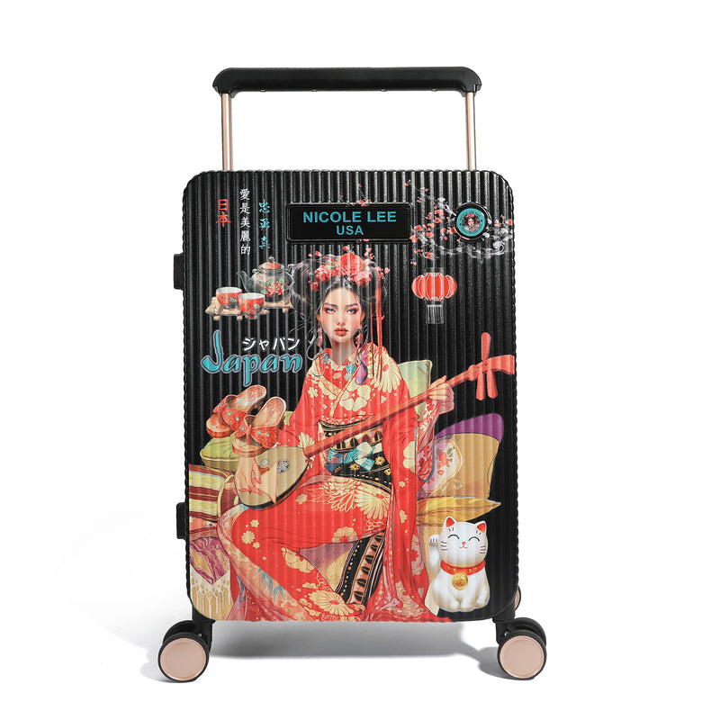 CABIN SUITCASE 20" WITH STRIPS (<tc>AKIKO LA BELLEZA</tc>)