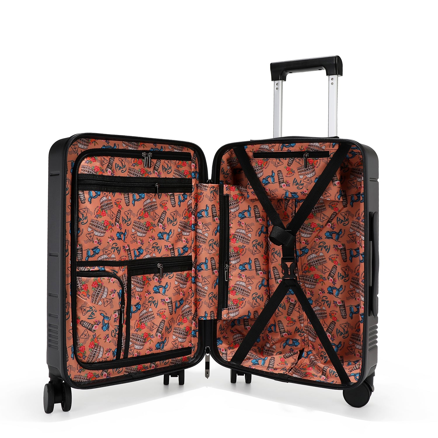 CABIN SUITCASE 20" WITH STRIPES (NAIL POLISH)