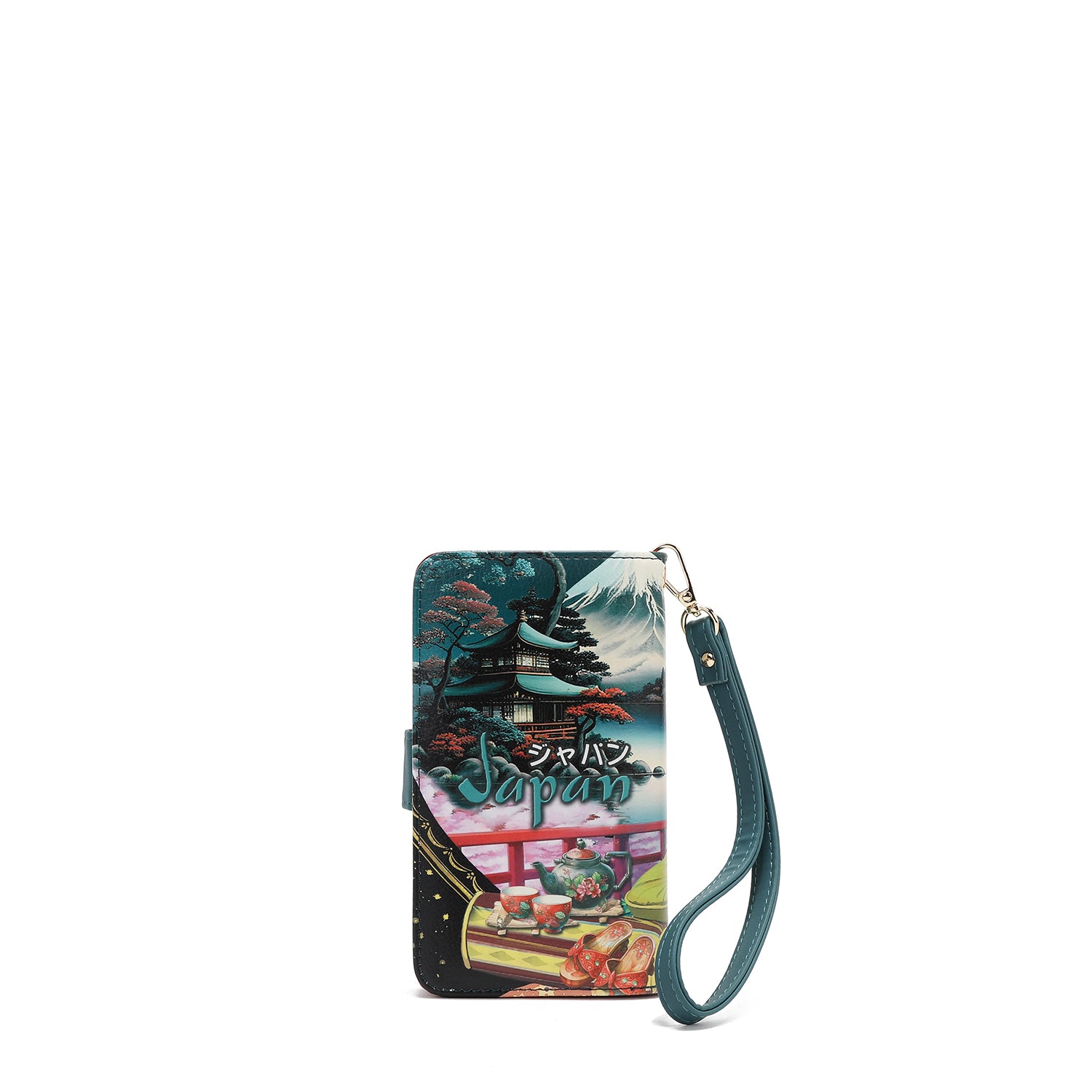 FUNDA DE TELEFONO Y CARTERA CON LA FIRMA DE NL CON CORREA (AKIKO LA BELLEZA)