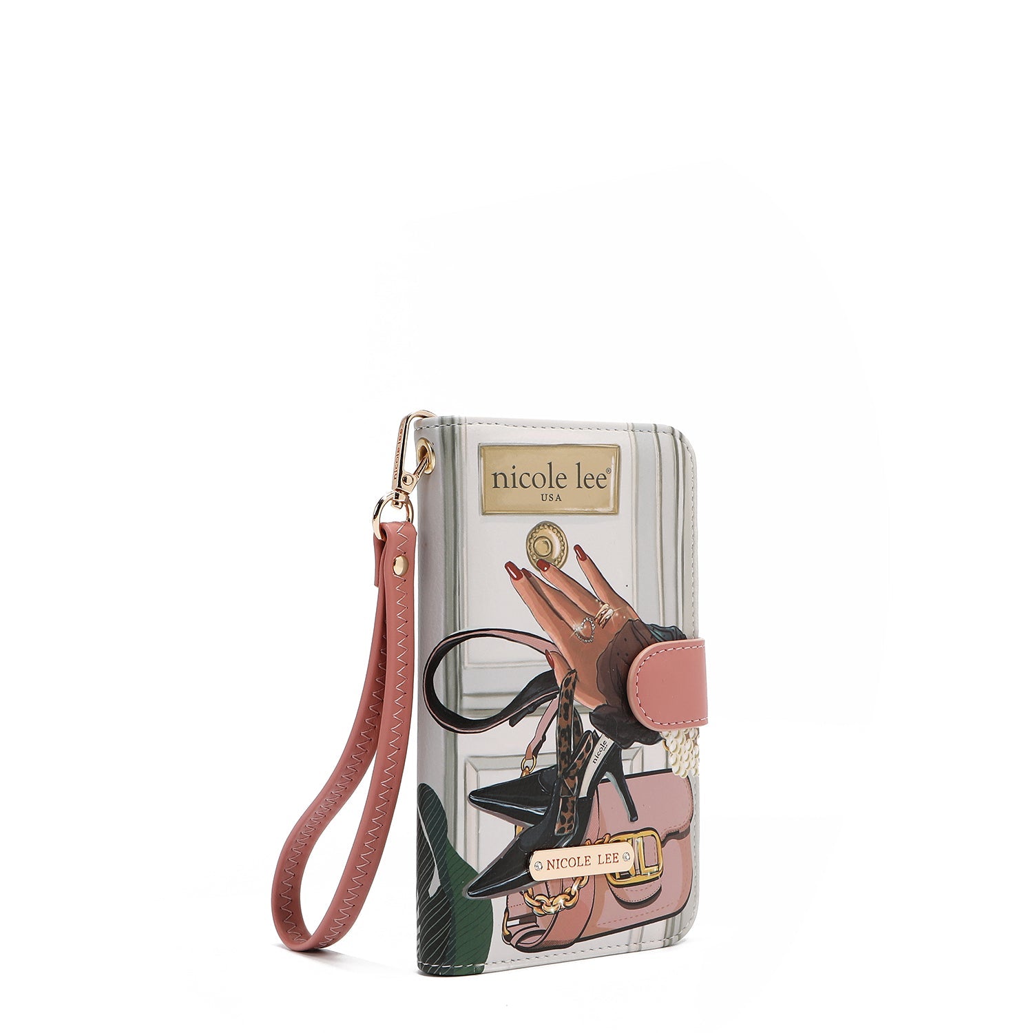 FUNDA DE TELÉFONO Y CARTERA CON LA FIRMA DE NL CON CORREA (EMOTION)