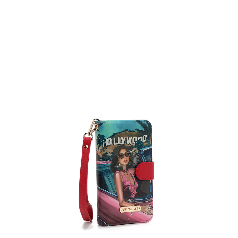 NL SIGNATURE PHONE CASE &amp; WALLET WITH STRAP (<tc>HOLLYWOOD DRIVE</tc> )