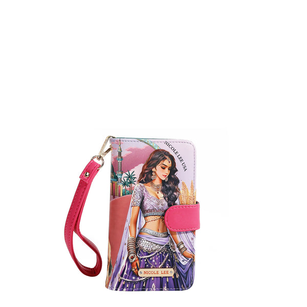 CUSTODIA PER TELEFONO E PORTAFOGLIO CON CINGHIA NL SIGNATURE (QUEEN CLEOPATRA)