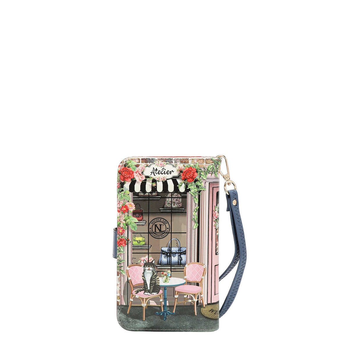 FUNDA DE TELÉFONO Y CARTERA CON LA FIRMA DE NL CON CORREA (SUGAR DAY)